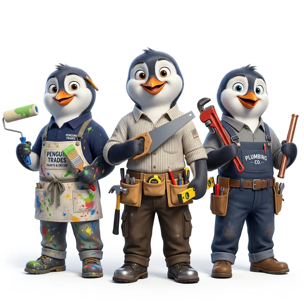UK tradespeople at work