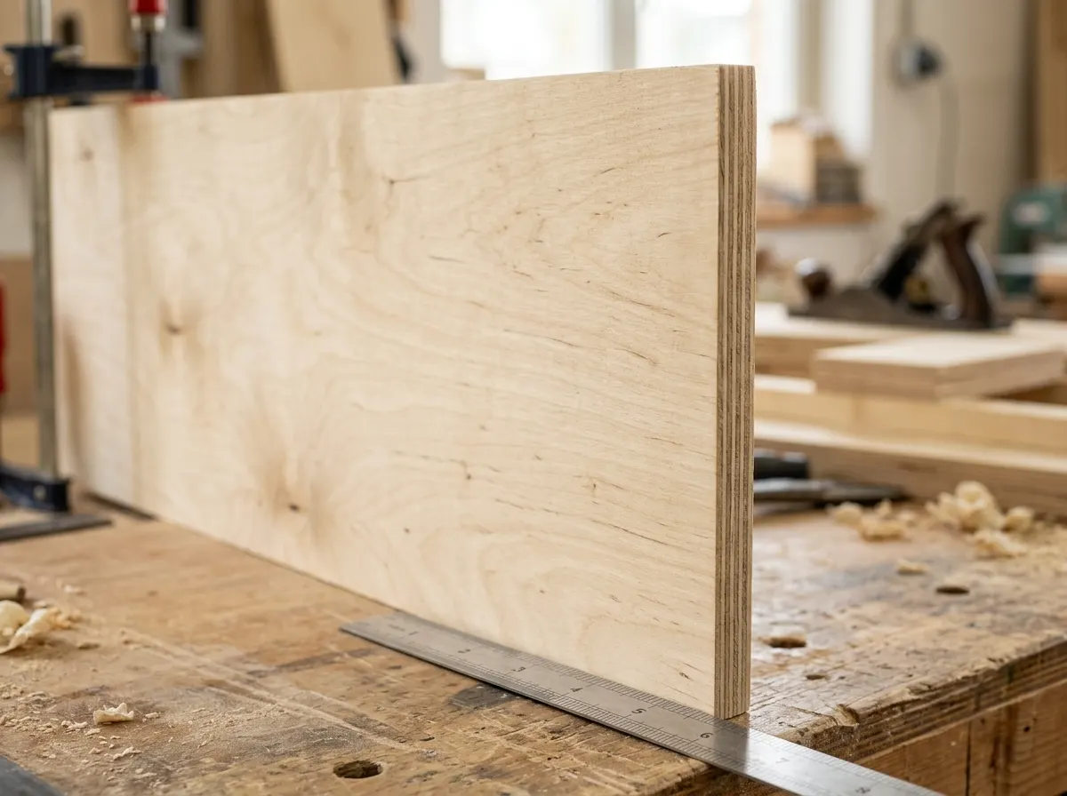 Birch plywood furniture with exposed edges