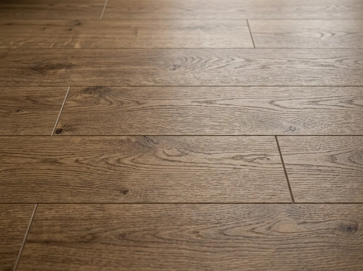 Engineered oak wood flooring over UFH