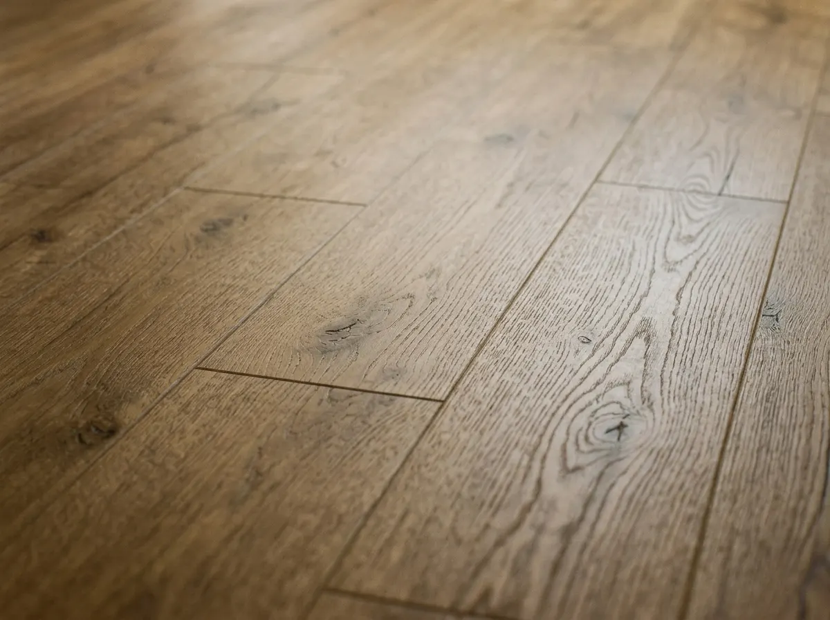 Engineered oak wood flooring