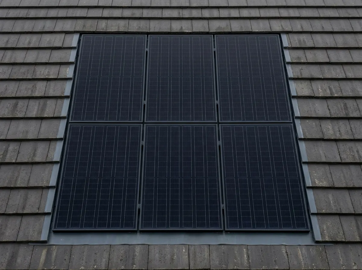 GSE Integrated in-roof solar panels sitting flush with the roof tiles