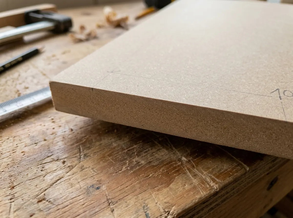 MDF sheets in a workshop