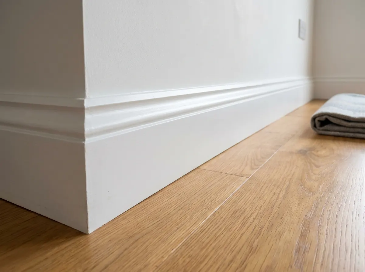 Decorative Ogee profile skirting board with an S-shaped curving sweep