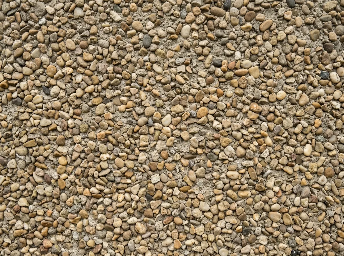Traditional textured pebble dash roughcast exterior wall