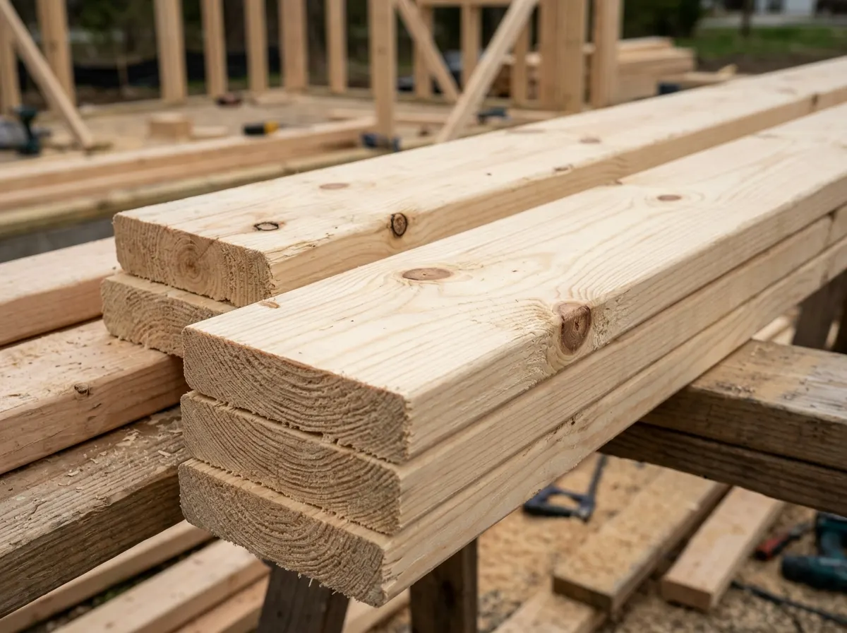 Pine softwood planks