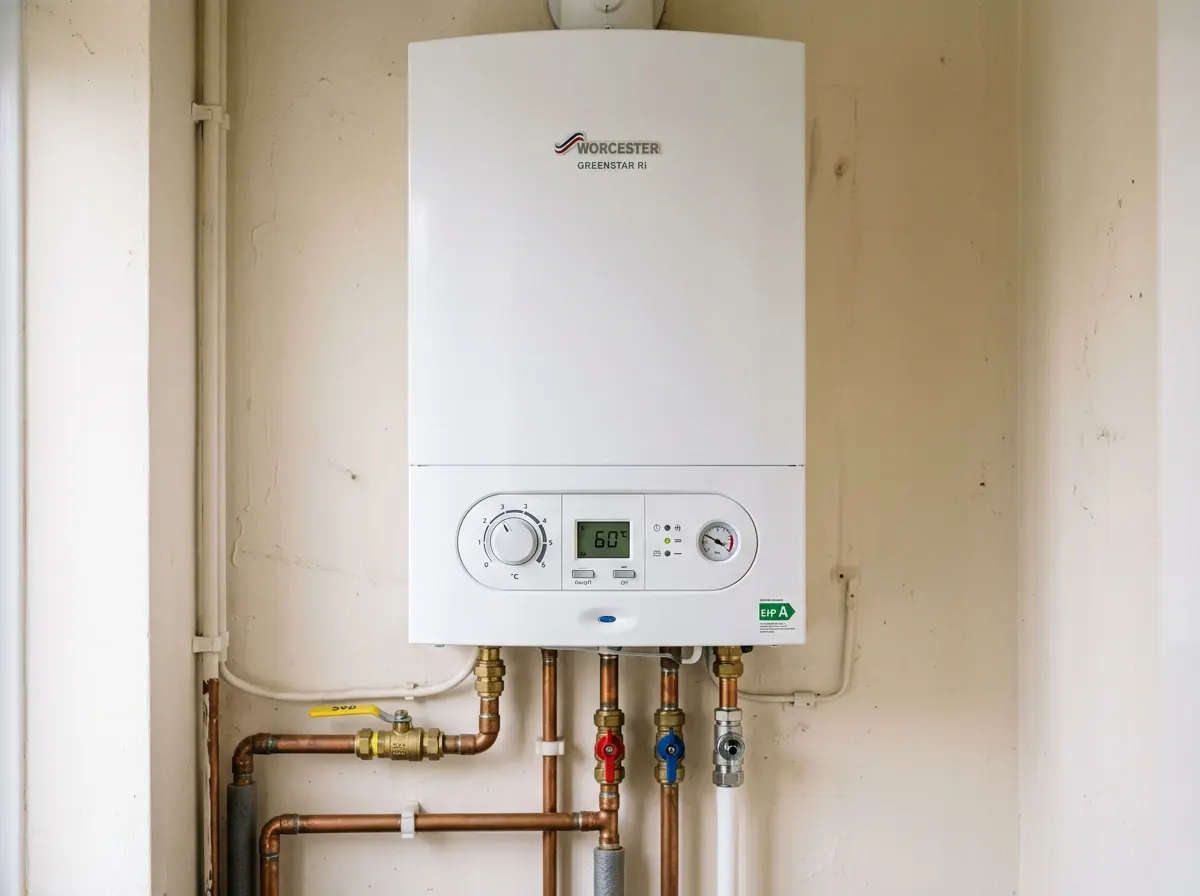 Traditional regular heat-only boiler connected to older pipework