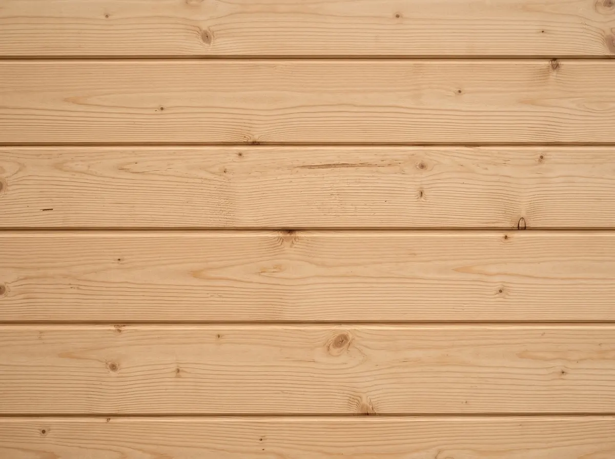Standard treated pine softwood cladding on a garden building