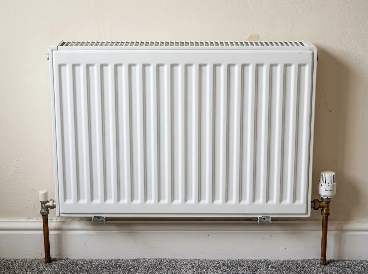 Standard white Type 22 corrugated panel radiator