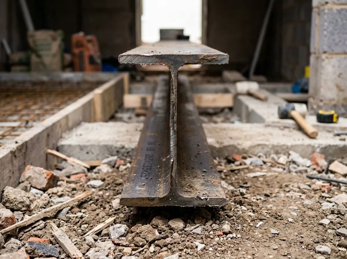 A tall I-shaped Universal Beam (UB) steel