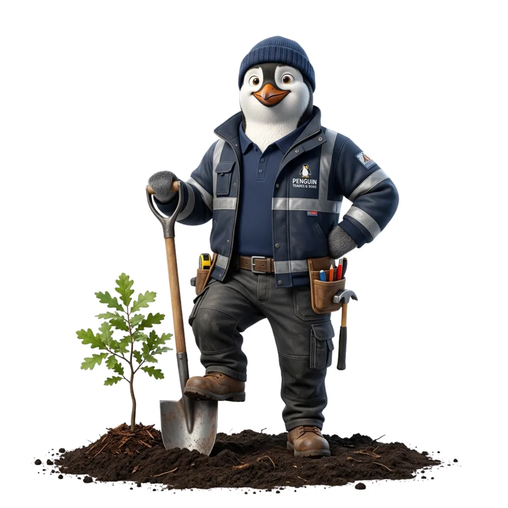 Planting a tree on a UK building project